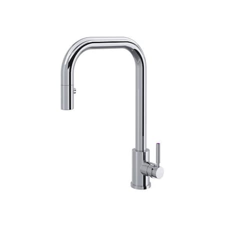 Rohl Holborn Pull-Down Kitchen Faucet With U-Spout U.4046L-APC-2